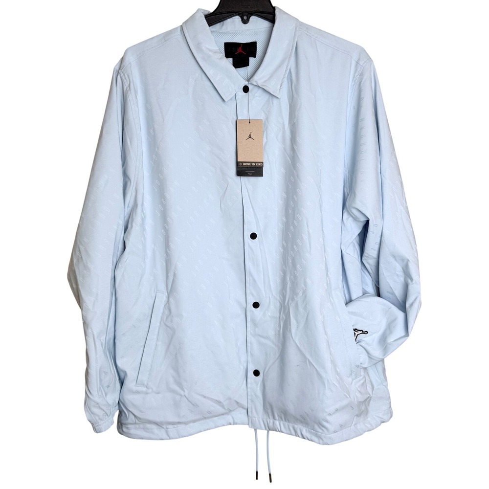 Jordan Essentials Mens Coaches Jacket Sky J Light Blue XXL DV7616-411